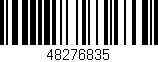 Código de barras (EAN, GTIN, SKU, ISBN): '48276835'