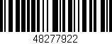 Código de barras (EAN, GTIN, SKU, ISBN): '48277922'
