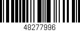 Código de barras (EAN, GTIN, SKU, ISBN): '48277996'