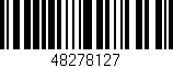 Código de barras (EAN, GTIN, SKU, ISBN): '48278127'