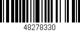 Código de barras (EAN, GTIN, SKU, ISBN): '48278330'