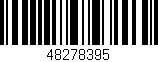 Código de barras (EAN, GTIN, SKU, ISBN): '48278395'