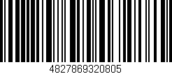 Código de barras (EAN, GTIN, SKU, ISBN): '4827869320805'