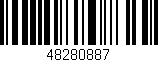 Código de barras (EAN, GTIN, SKU, ISBN): '48280887'