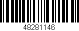 Código de barras (EAN, GTIN, SKU, ISBN): '48281146'