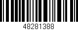 Código de barras (EAN, GTIN, SKU, ISBN): '48281388'