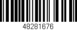 Código de barras (EAN, GTIN, SKU, ISBN): '48281676'