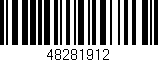 Código de barras (EAN, GTIN, SKU, ISBN): '48281912'