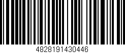 Código de barras (EAN, GTIN, SKU, ISBN): '4828191430446'