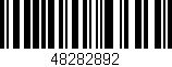 Código de barras (EAN, GTIN, SKU, ISBN): '48282892'