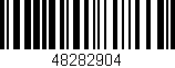 Código de barras (EAN, GTIN, SKU, ISBN): '48282904'