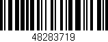 Código de barras (EAN, GTIN, SKU, ISBN): '48283719'