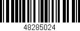 Código de barras (EAN, GTIN, SKU, ISBN): '48285024'