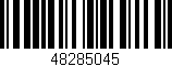 Código de barras (EAN, GTIN, SKU, ISBN): '48285045'