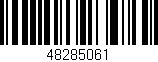 Código de barras (EAN, GTIN, SKU, ISBN): '48285061'