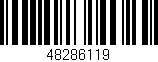 Código de barras (EAN, GTIN, SKU, ISBN): '48286119'