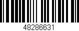 Código de barras (EAN, GTIN, SKU, ISBN): '48286631'