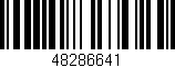 Código de barras (EAN, GTIN, SKU, ISBN): '48286641'