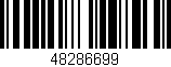 Código de barras (EAN, GTIN, SKU, ISBN): '48286699'
