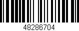 Código de barras (EAN, GTIN, SKU, ISBN): '48286704'
