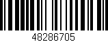 Código de barras (EAN, GTIN, SKU, ISBN): '48286705'
