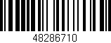 Código de barras (EAN, GTIN, SKU, ISBN): '48286710'