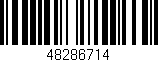 Código de barras (EAN, GTIN, SKU, ISBN): '48286714'