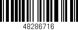 Código de barras (EAN, GTIN, SKU, ISBN): '48286716'