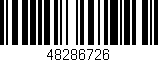 Código de barras (EAN, GTIN, SKU, ISBN): '48286726'