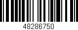 Código de barras (EAN, GTIN, SKU, ISBN): '48286750'
