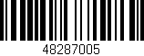 Código de barras (EAN, GTIN, SKU, ISBN): '48287005'