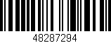 Código de barras (EAN, GTIN, SKU, ISBN): '48287294'