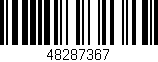 Código de barras (EAN, GTIN, SKU, ISBN): '48287367'