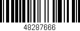 Código de barras (EAN, GTIN, SKU, ISBN): '48287666'