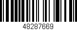 Código de barras (EAN, GTIN, SKU, ISBN): '48287669'