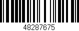 Código de barras (EAN, GTIN, SKU, ISBN): '48287675'
