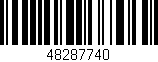 Código de barras (EAN, GTIN, SKU, ISBN): '48287740'