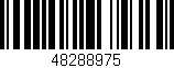 Código de barras (EAN, GTIN, SKU, ISBN): '48288975'