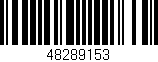 Código de barras (EAN, GTIN, SKU, ISBN): '48289153'