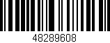 Código de barras (EAN, GTIN, SKU, ISBN): '48289608'