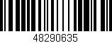 Código de barras (EAN, GTIN, SKU, ISBN): '48290635'