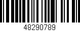 Código de barras (EAN, GTIN, SKU, ISBN): '48290789'
