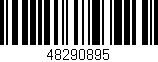Código de barras (EAN, GTIN, SKU, ISBN): '48290895'