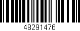 Código de barras (EAN, GTIN, SKU, ISBN): '48291476'