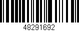 Código de barras (EAN, GTIN, SKU, ISBN): '48291692'