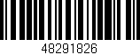 Código de barras (EAN, GTIN, SKU, ISBN): '48291826'