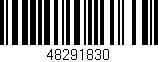 Código de barras (EAN, GTIN, SKU, ISBN): '48291830'