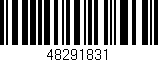 Código de barras (EAN, GTIN, SKU, ISBN): '48291831'
