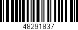 Código de barras (EAN, GTIN, SKU, ISBN): '48291837'