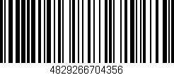 Código de barras (EAN, GTIN, SKU, ISBN): '4829266704356'